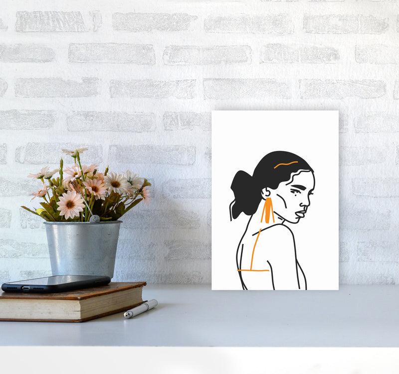Strong Woman Art Print by Jason Stanley A4 Black Frame