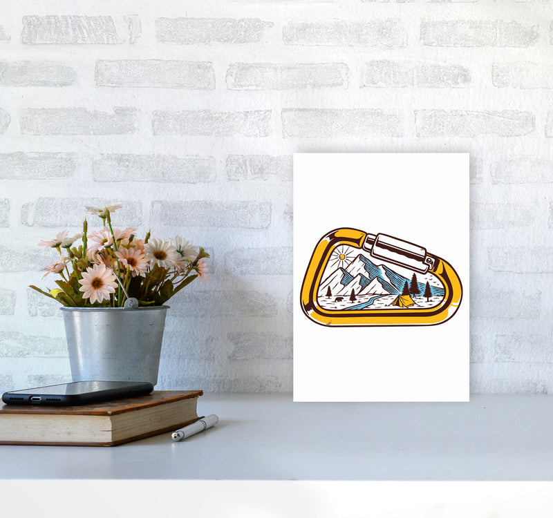 Caribiner Art Print by Jason Stanley A4 Black Frame