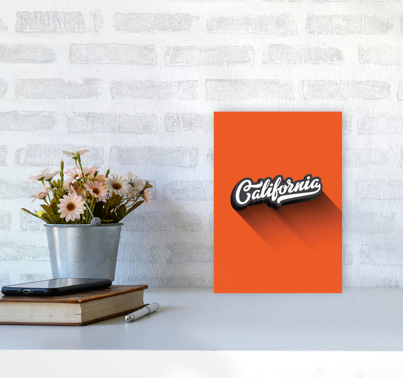 California Art Print by Jason Stanley A4 Black Frame