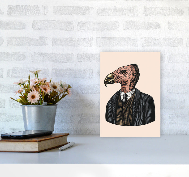 Mr. Condor Art Print by Jason Stanley A4 Black Frame