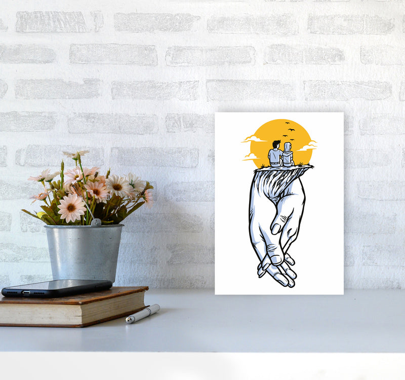 Date Night Art Print by Jason Stanley A4 Black Frame