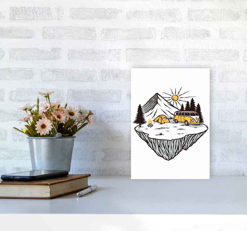 Camp Vibes Art Print by Jason Stanley A4 Black Frame