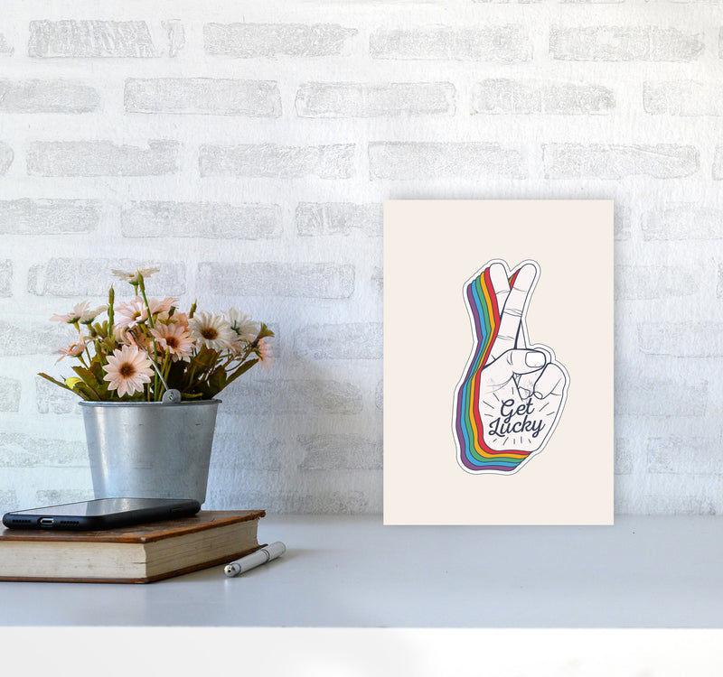 Get Lucky!! Art Print by Jason Stanley A4 Black Frame