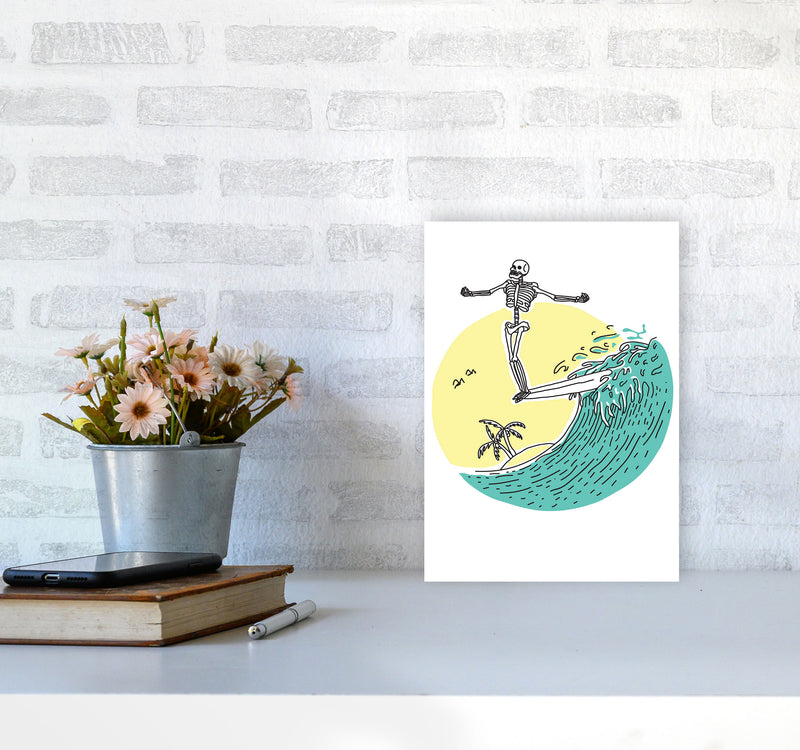 Hang 10 Zen Art Print by Jason Stanley A4 Black Frame