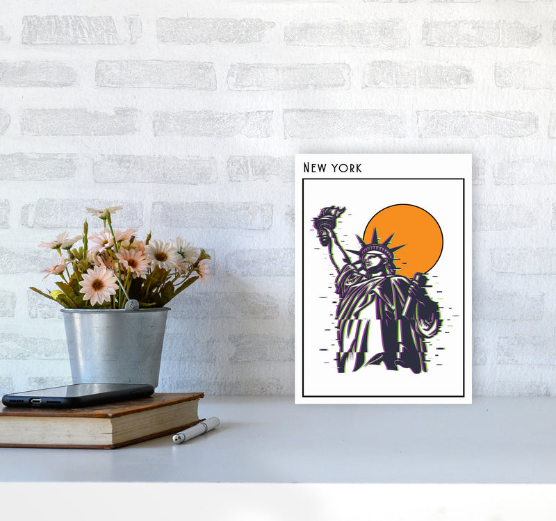 New York Art Print by Jason Stanley A4 Black Frame