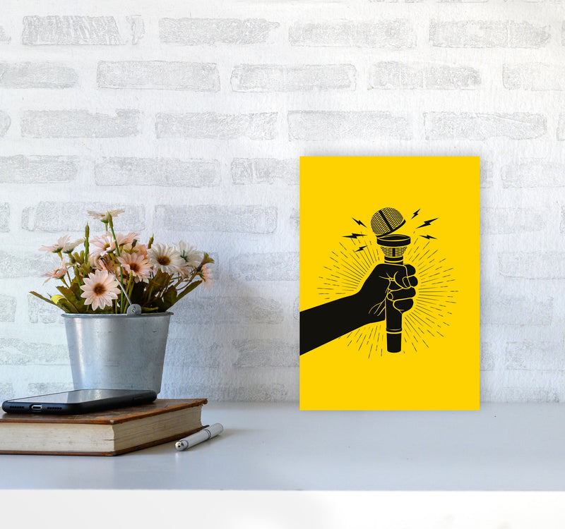 Speak Up! Art Print by Jason Stanley A4 Black Frame