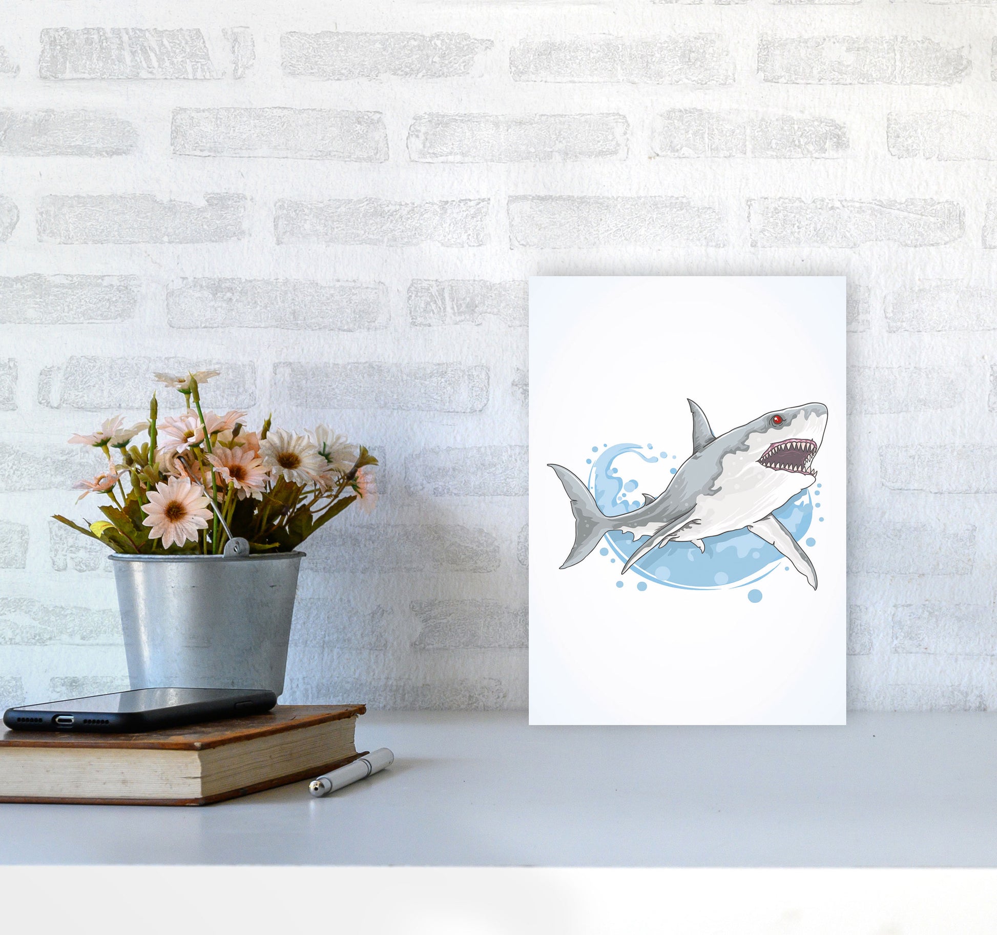 Rarrrrr!! Art Print by Jason Stanley A4 Black Frame