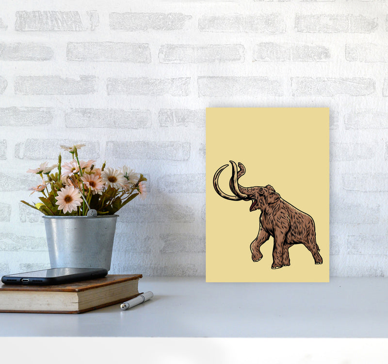 Mammoth Art Print by Jason Stanley A4 Black Frame