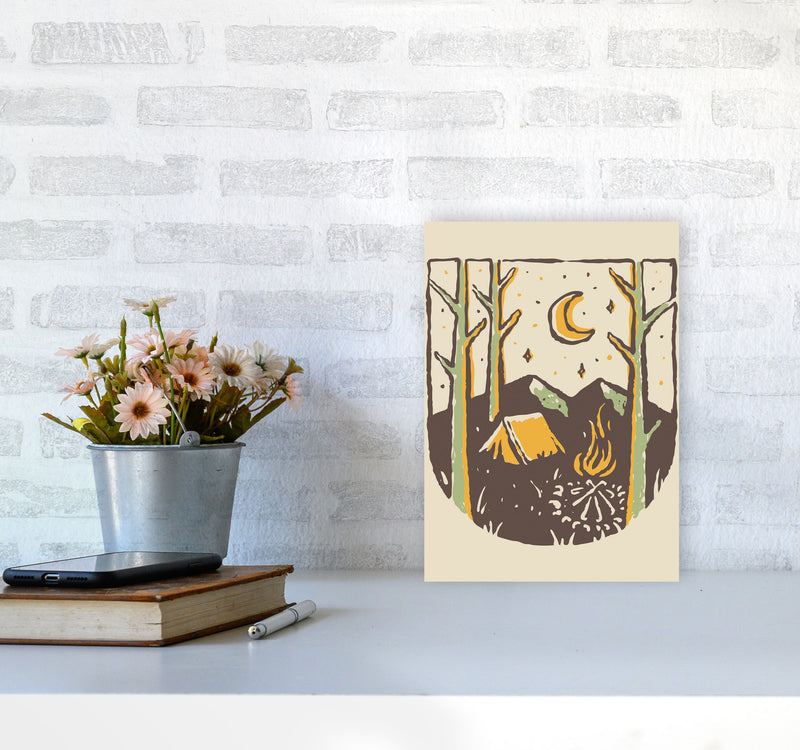 Camp Vibes Only Art Print by Jason Stanley A4 Black Frame
