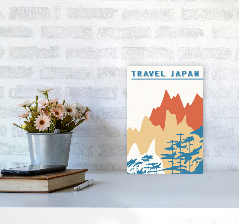 Traval Japan Minimilism III Art Print by Jason Stanley A4 Black Frame
