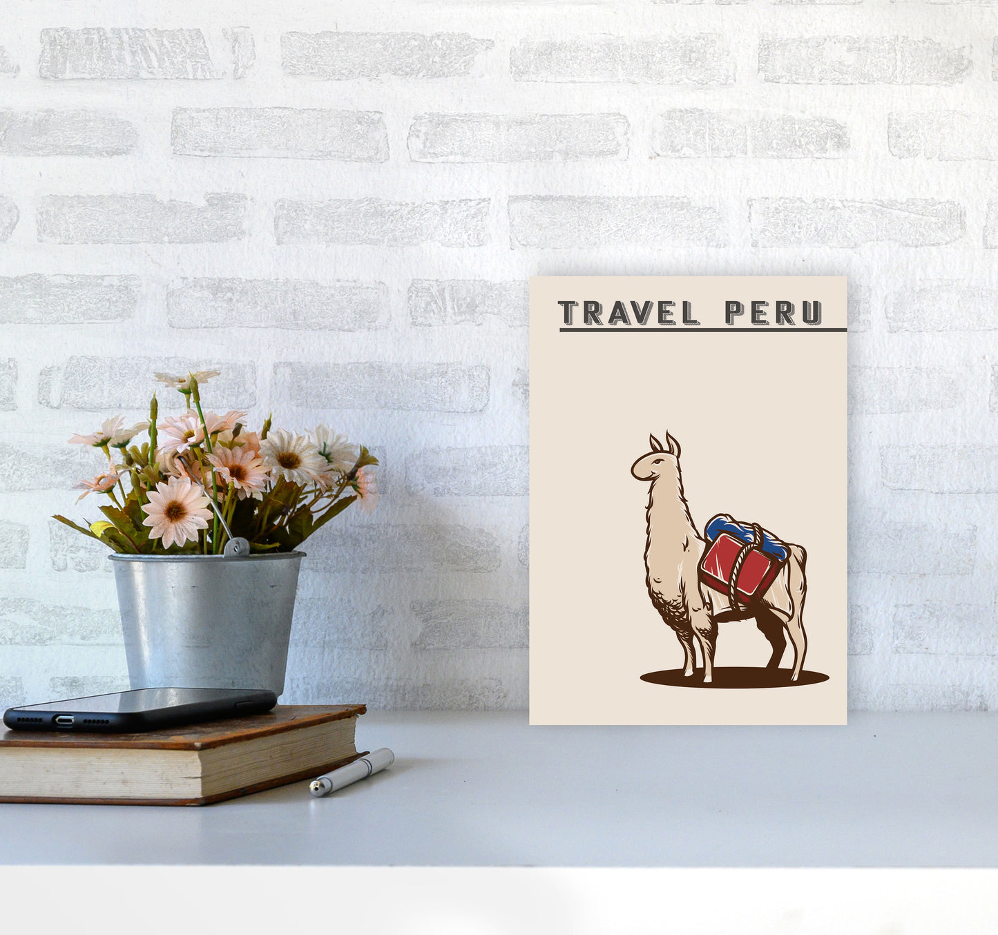 Travel Peru Art Print by Jason Stanley A4 Black Frame