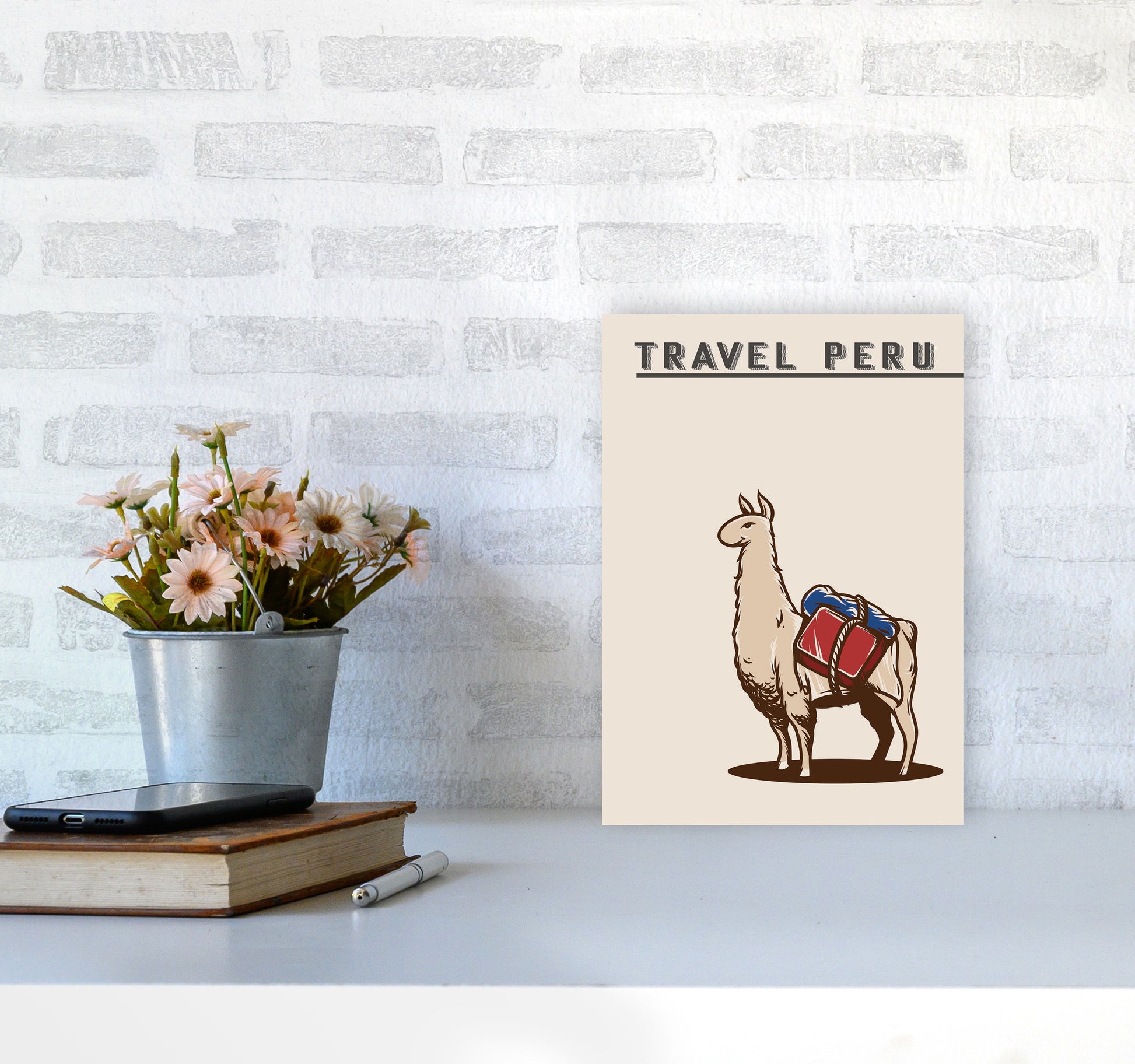 Travel Peru Art Print by Jason Stanley A4 Black Frame
