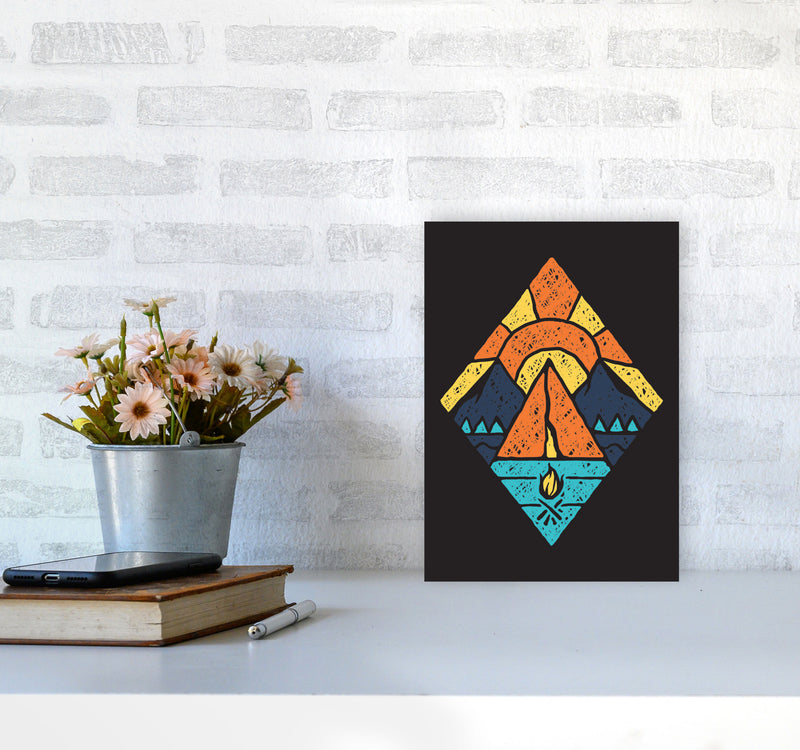Adventure Is Here Art Print by Jason Stanley A4 Black Frame