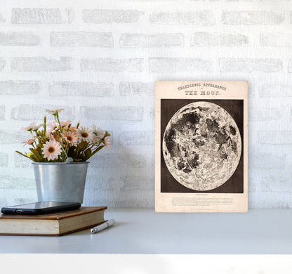 Telescopic Appearance Of The Moon Art Print by Jason Stanley A4 Black Frame