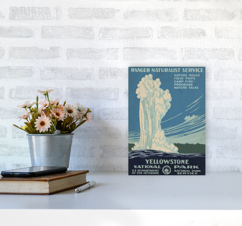 Yellowstone National Park Art Print by Jason Stanley A4 Black Frame