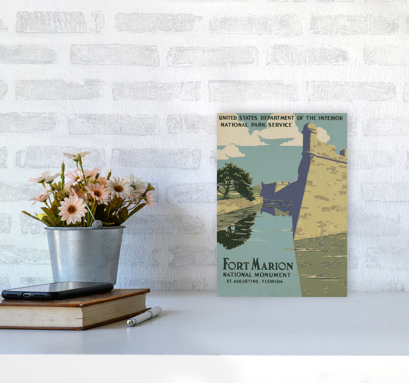 Fort Marion National Park Art Print by Jason Stanley A4 Black Frame