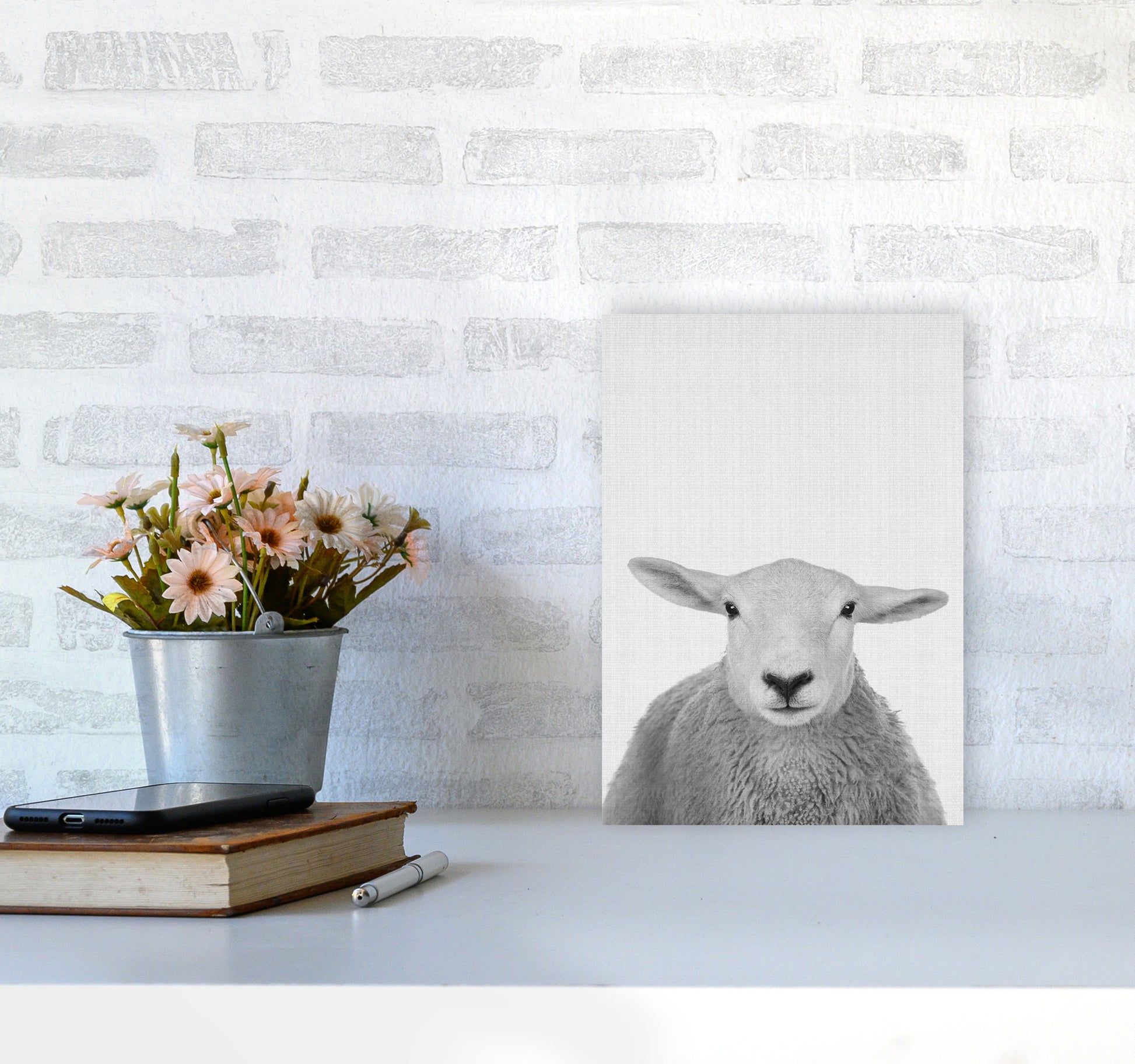Trust This Wise Sheep Art Print by Jason Stanley A4 Black Frame