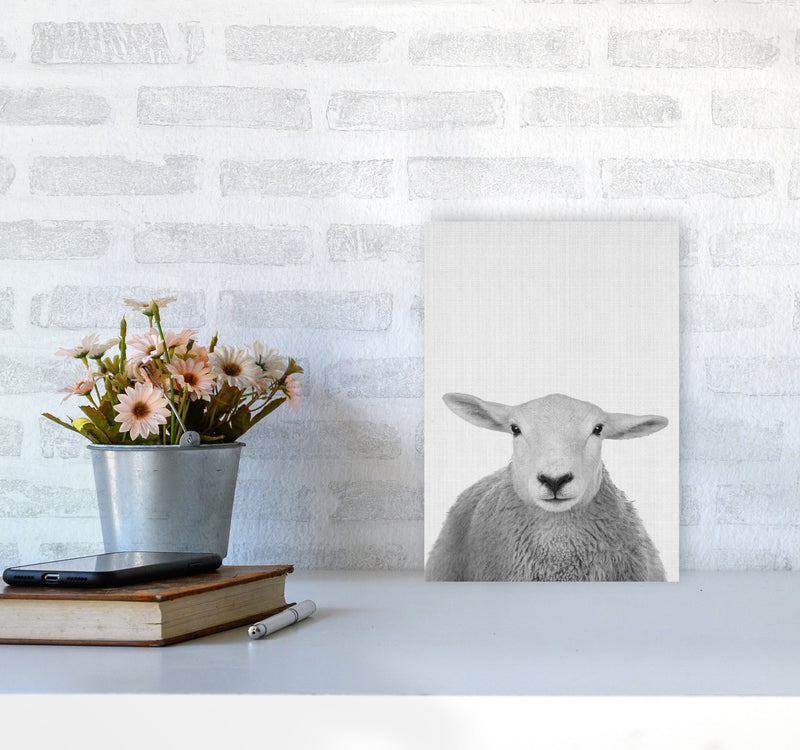 Trust This Wise Sheep Art Print by Jason Stanley A4 Black Frame