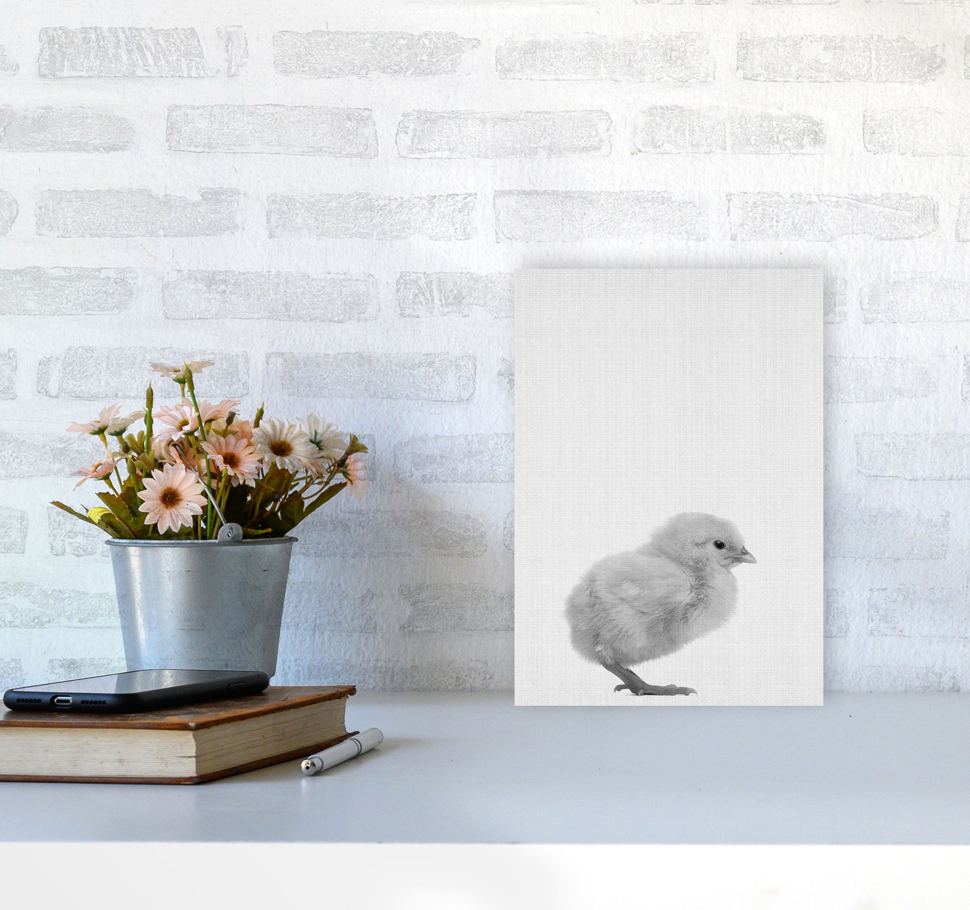 2X3_Chick Art Print by Jason Stanley A4 Black Frame