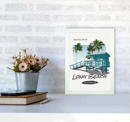 Going, Going, Back, Back, To, Cali, Cali Art Print by Jason Stanley A4 Oak Frame