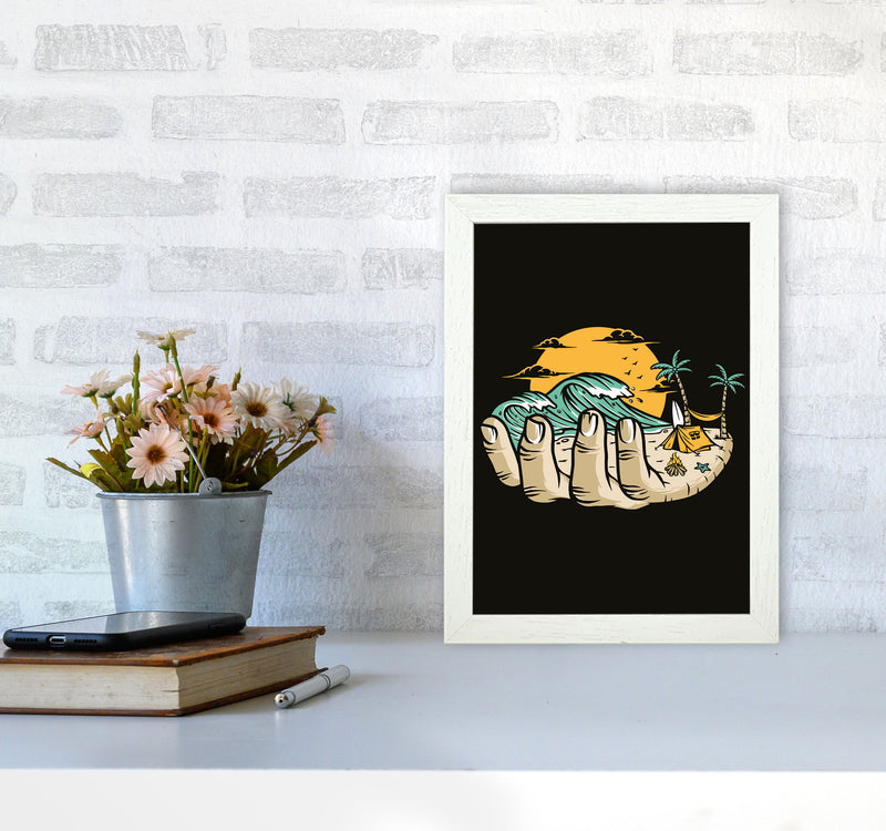 Grab A Handfull Of What You Love Art Print by Jason Stanley A4 Oak Frame