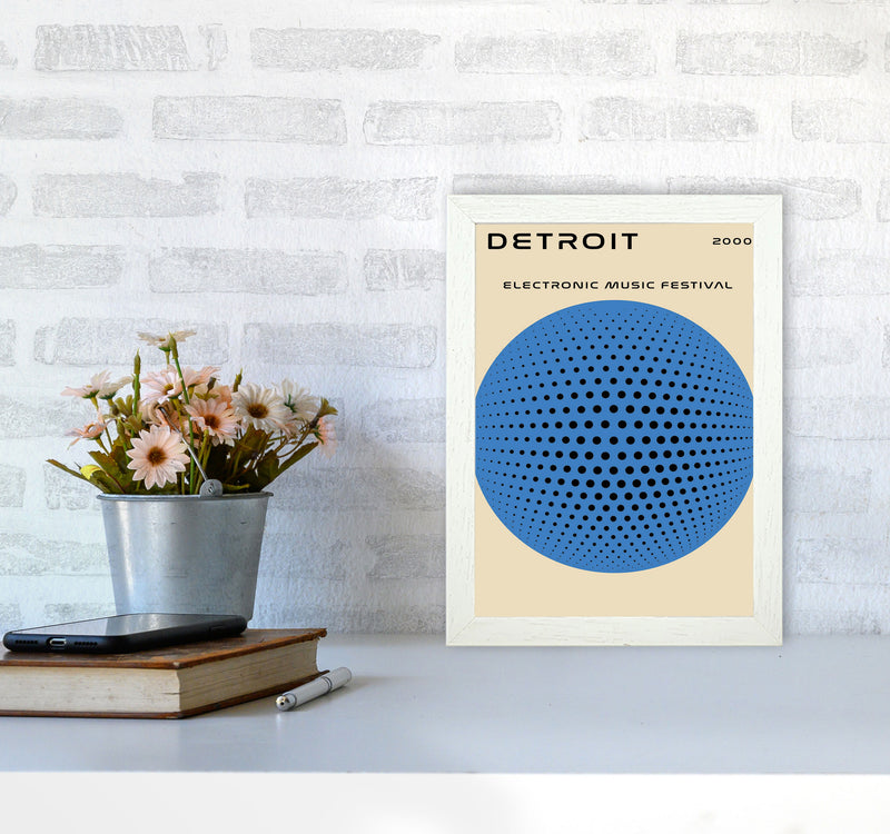 Detroit Electronic Music Festival Art Print by Jason Stanley A4 Oak Frame