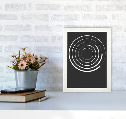 Minimal Geometric Series - 28 Art Print by Jason Stanley A4 Oak Frame