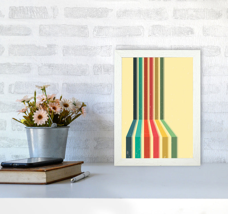 Minimal Geometric Series - 50 Art Print by Jason Stanley A4 Oak Frame