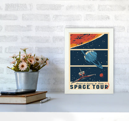 Outer Space Series - #18 Art Print by Jason Stanley A4 Oak Frame