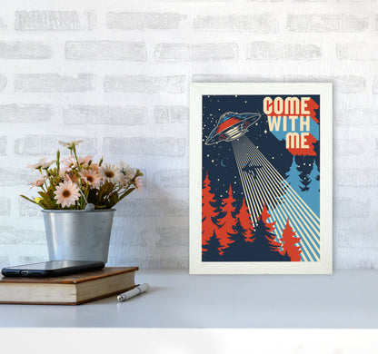 Outer Space Series - #7 Art Print by Jason Stanley A4 Oak Frame