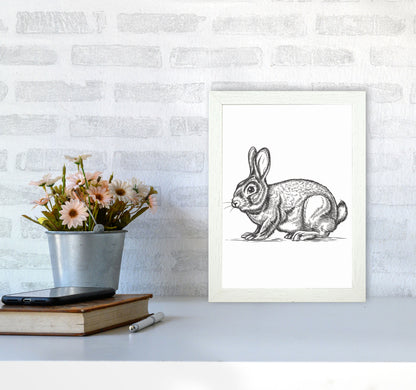 Watch Out For The Bunny Art Print by Jason Stanley A4 Oak Frame