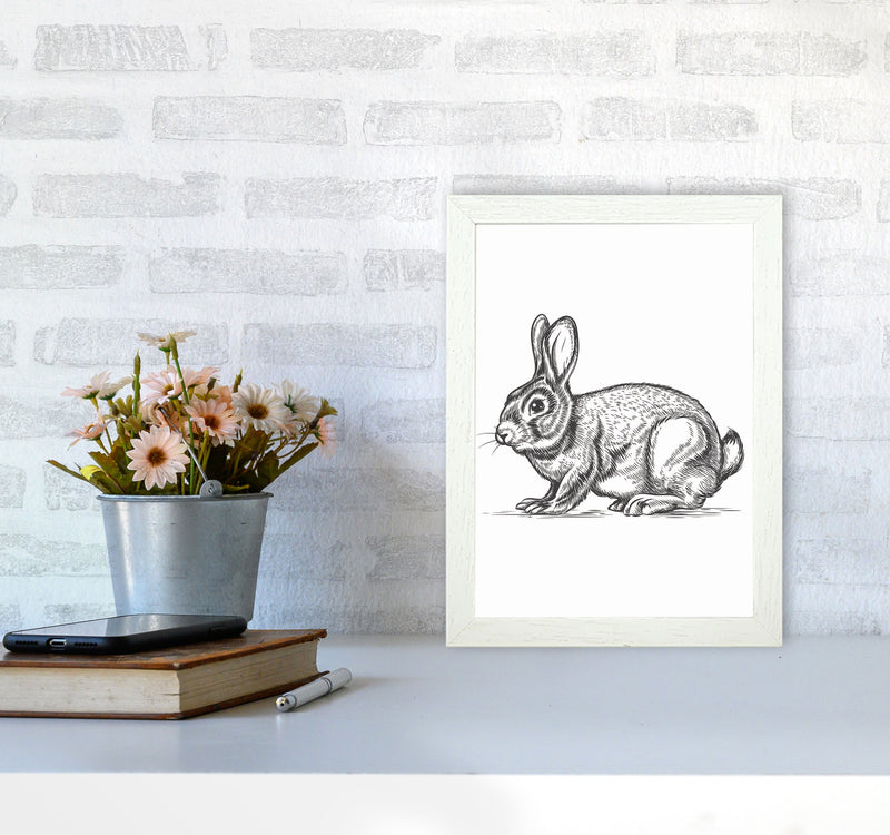 Watch Out For The Bunny Art Print by Jason Stanley A4 Oak Frame