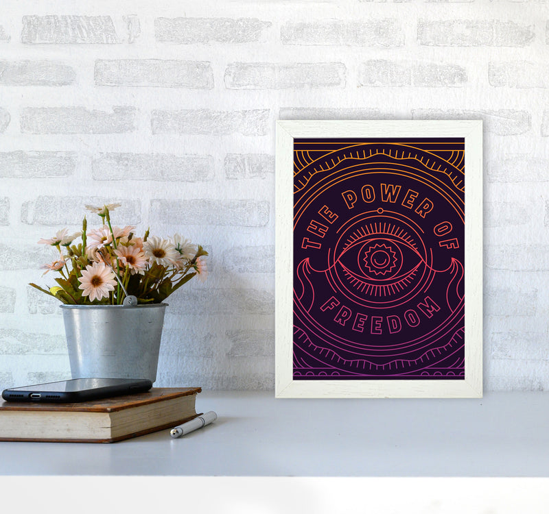 The Power For Freedom!! Art Print by Jason Stanley A4 Oak Frame