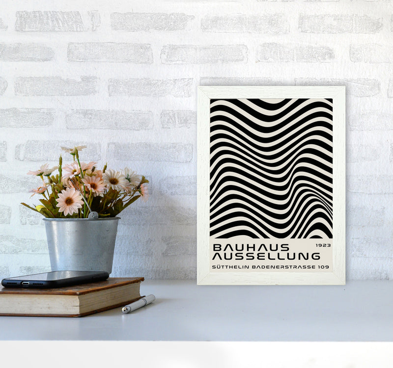 Bauhaus Black And White Art Print by Jason Stanley A4 Oak Frame