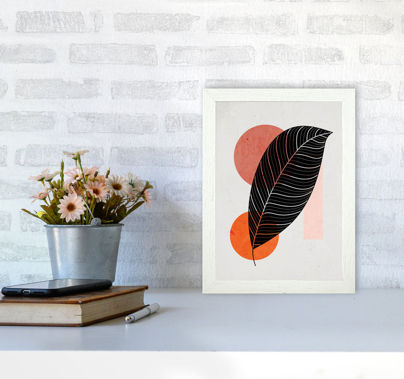 Abstract Leaf Vibe III Art Print by Jason Stanley A4 Oak Frame
