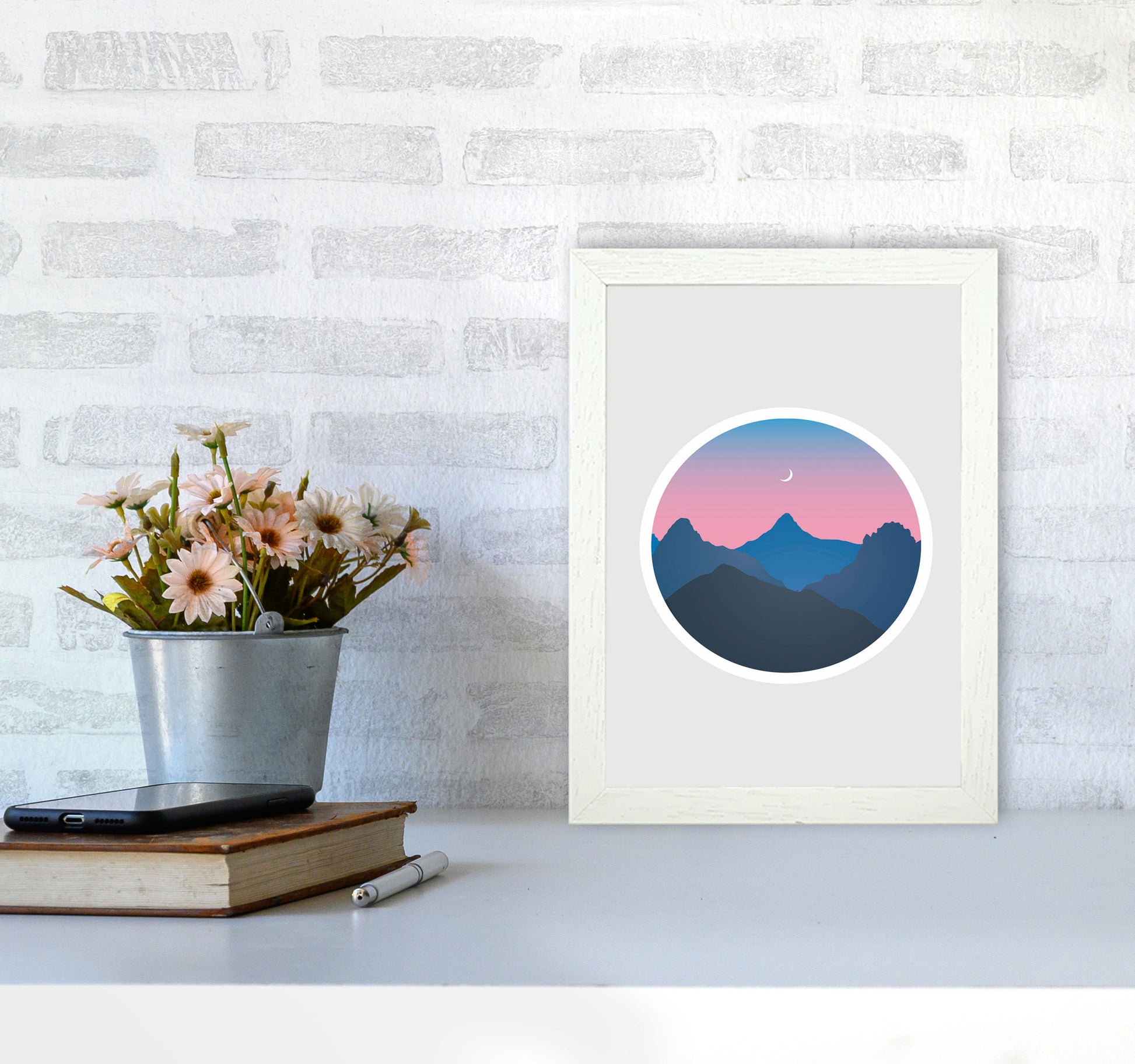 Moody Moonrise Kingdom Art Print by Jason Stanley A4 Oak Frame