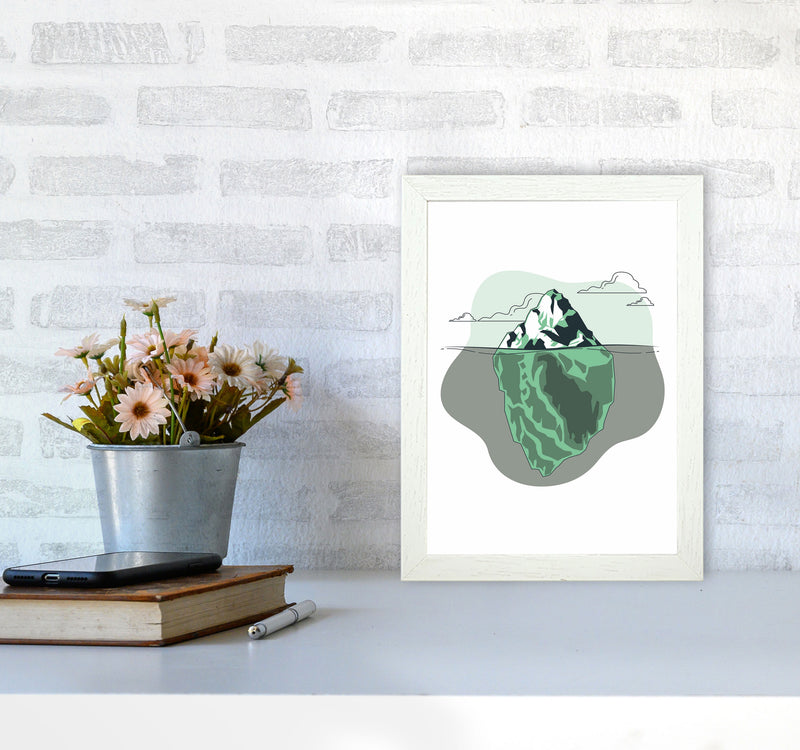 Iceberg Right Ahead Art Print by Jason Stanley A4 Oak Frame
