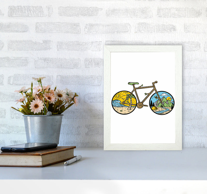 Best Bike Ride Ever Art Print by Jason Stanley A4 Oak Frame
