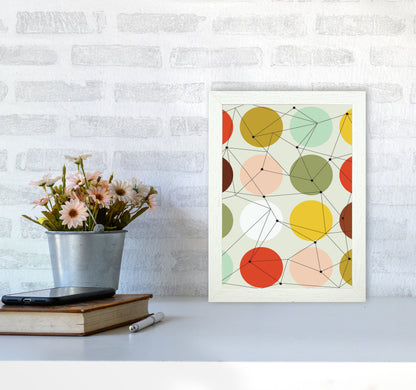 Geometry On Circles Art Print by Jason Stanley A4 Oak Frame