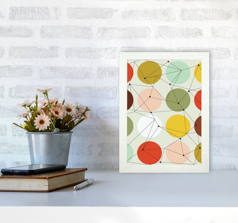 Geometry On Circles Art Print by Jason Stanley A4 Oak Frame