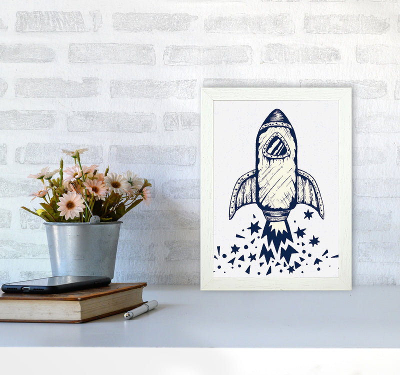 5-4-3-2-1-Blastoff Art Print by Jason Stanley A4 Oak Frame