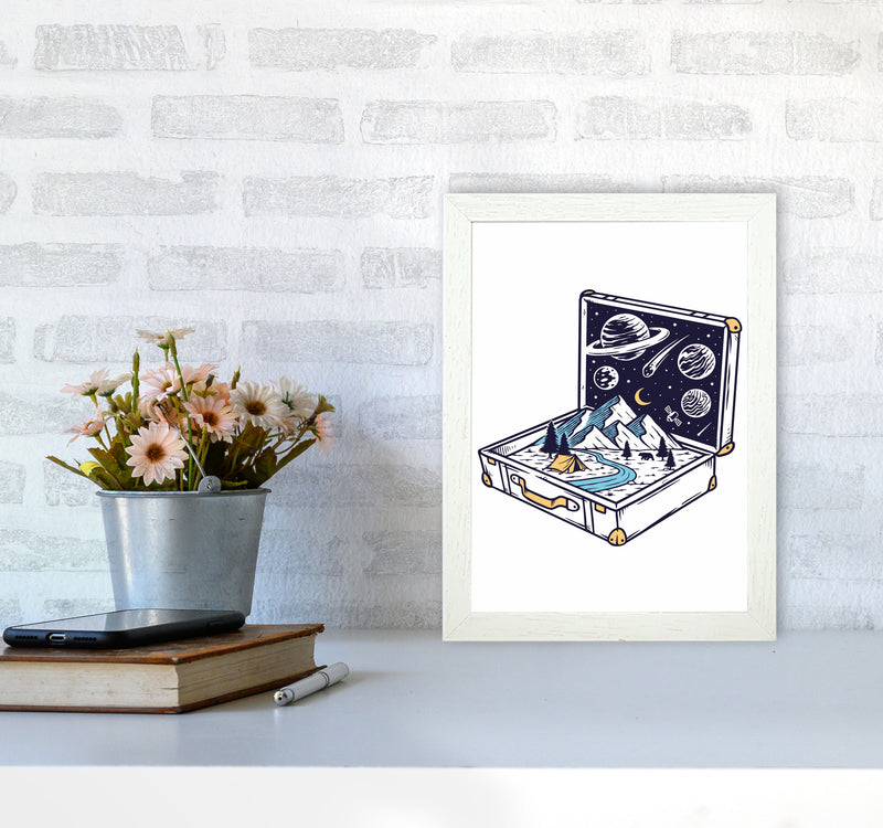 Carry On Carry All Art Print by Jason Stanley A4 Oak Frame