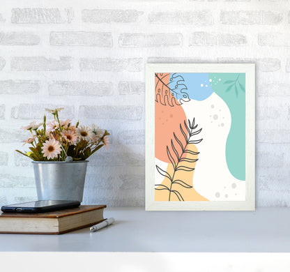 Abstract Leaves II Art Print by Jason Stanley A4 Oak Frame