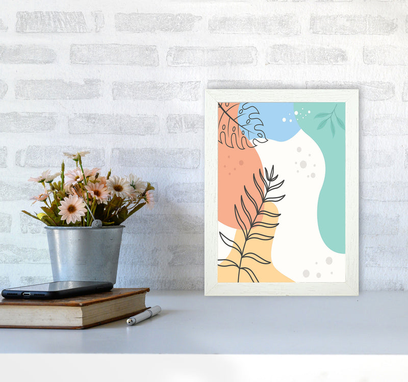 Abstract Leaves II Art Print by Jason Stanley A4 Oak Frame