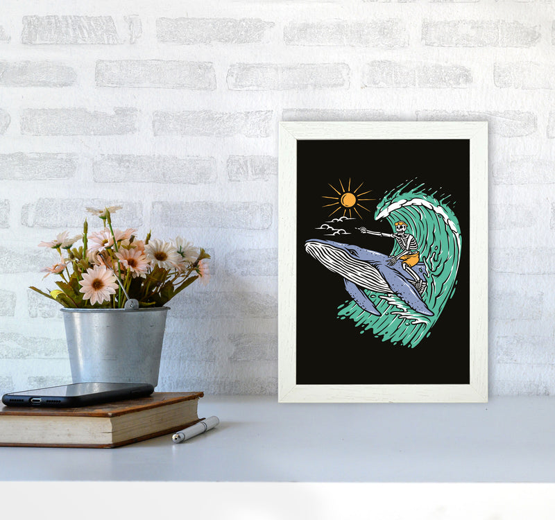 Going Straight! Art Print by Jason Stanley A4 Oak Frame