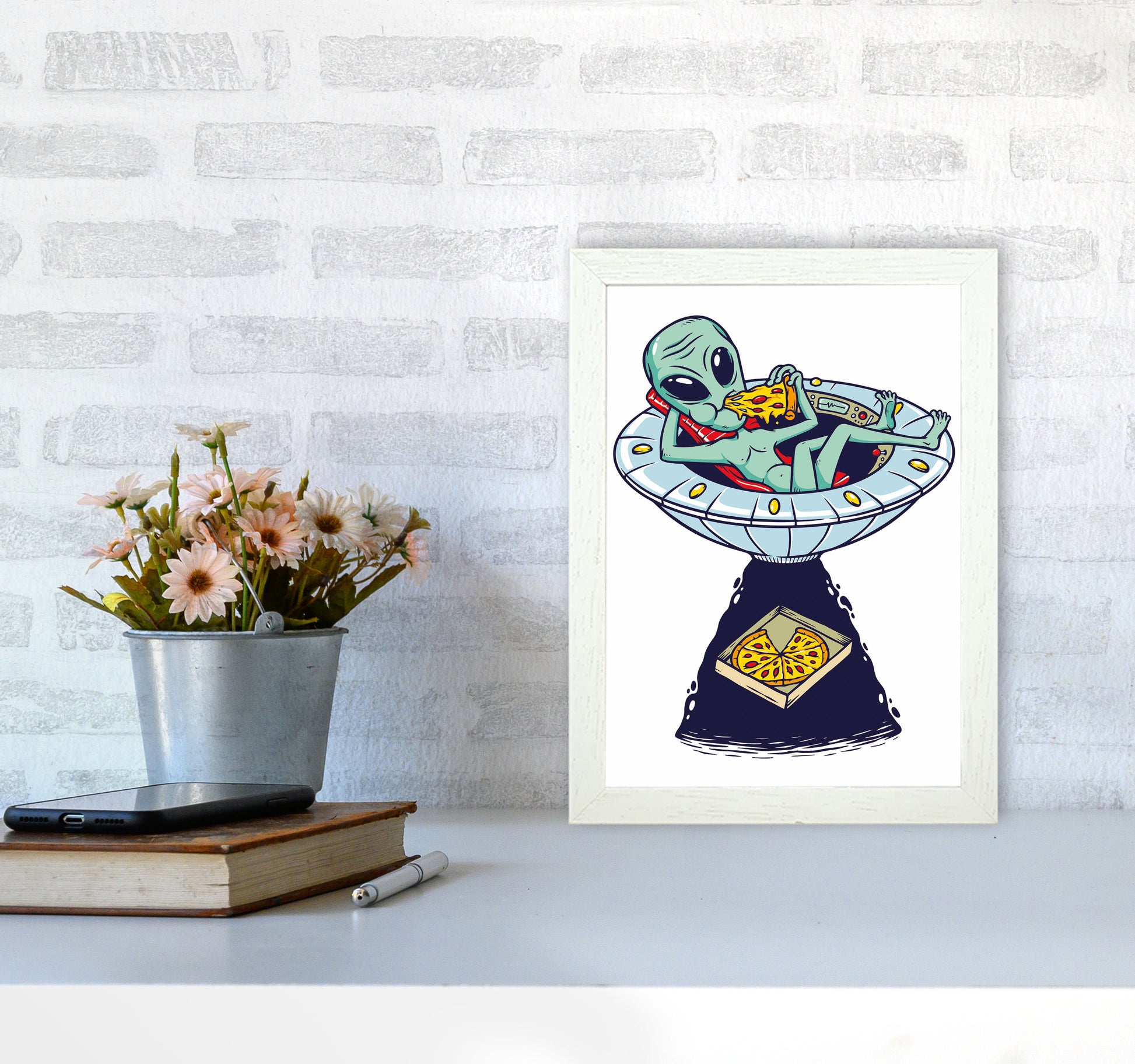 Delivery Please Art Print by Jason Stanley A4 Oak Frame