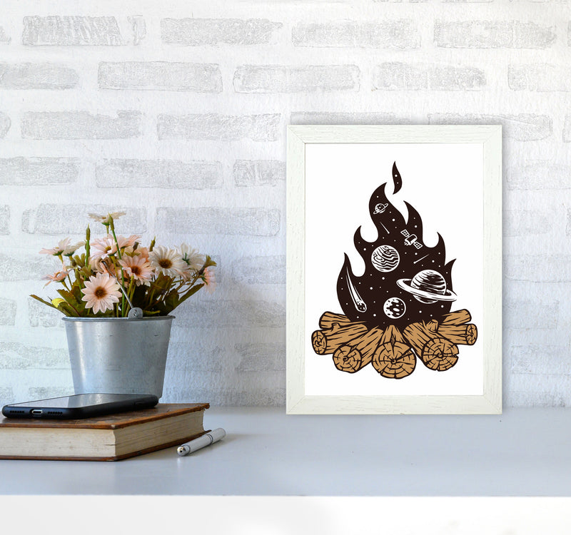 Mystical Fire Art Print by Jason Stanley A4 Oak Frame