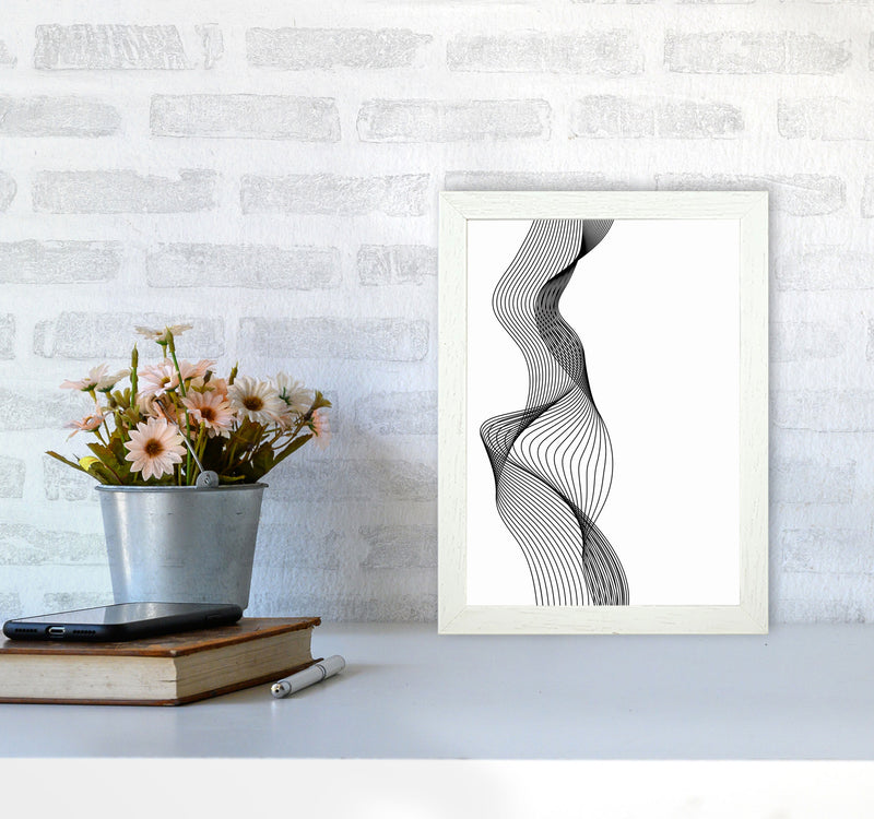 Line Wobbles Art Print by Jason Stanley A4 Oak Frame