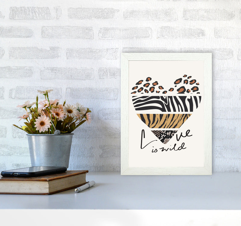 Love Is Wild Art Print by Jason Stanley A4 Oak Frame