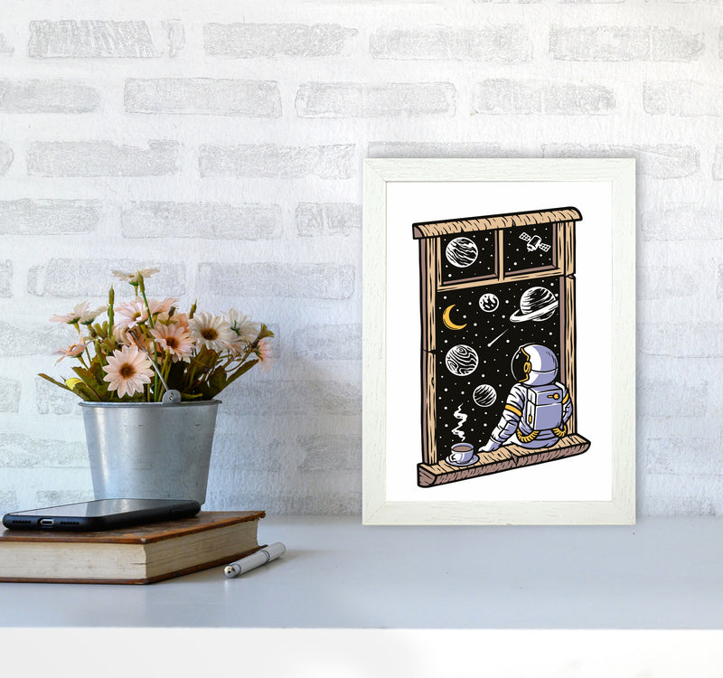 Planet Views Art Print by Jason Stanley A4 Oak Frame